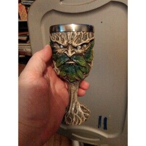 Ebros Gift Myths & Legends Mysterious Forest Spirit Greenman Deity Wine Goblet